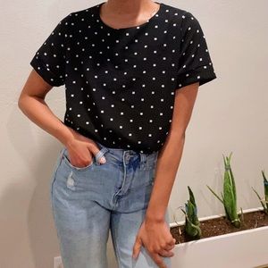 Polka Dot Work Blouse